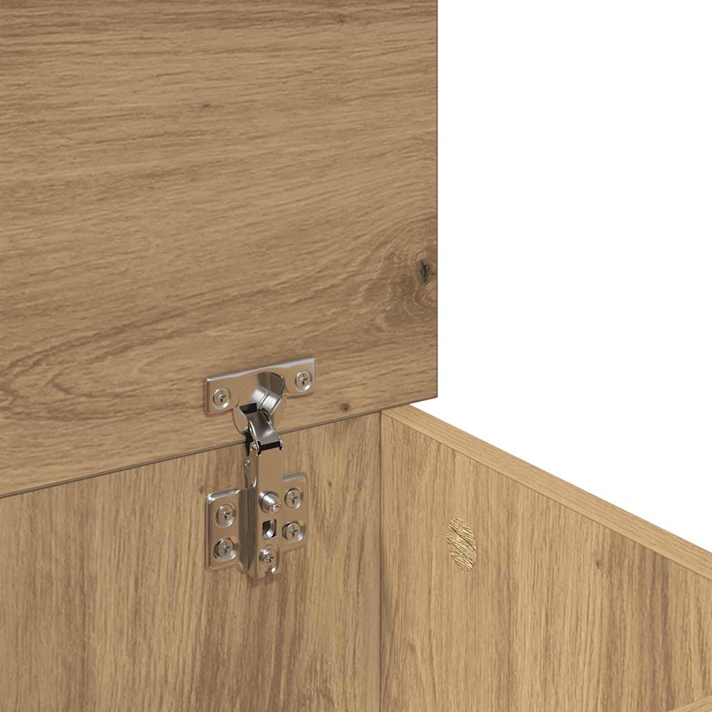 Aufbewahrungsbox Weiß 50 x 30 x 28 cm Holzwerkstoff