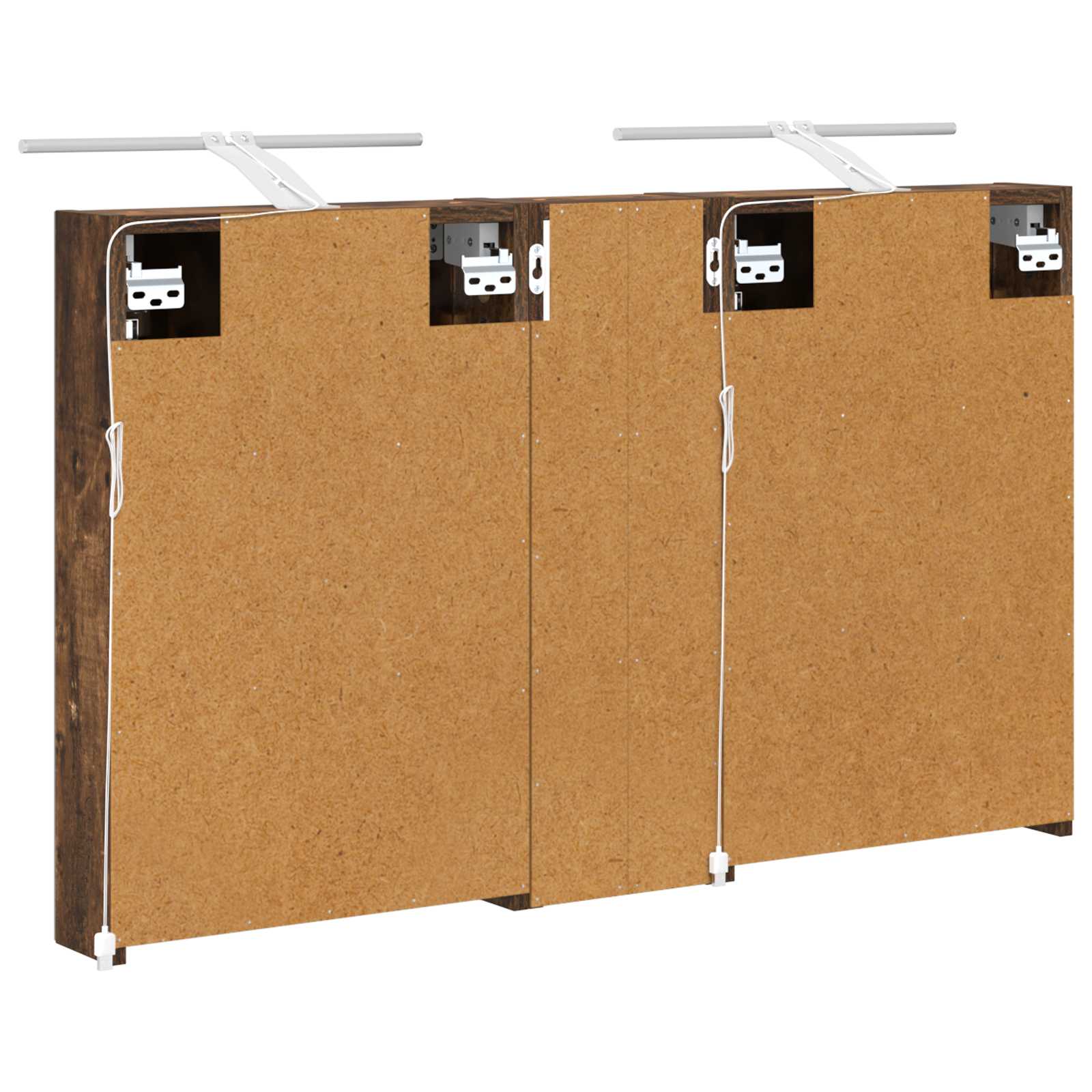 Badezimmerschrank-Set 3 pcs 80 x 10,5 x 50 cm Holzwerkstoff