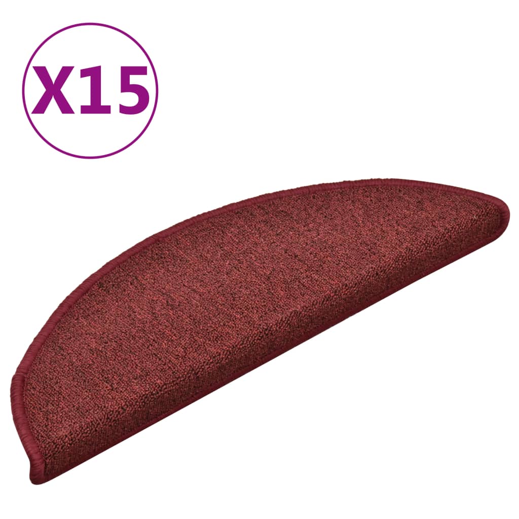 Stufenmatten 15 Stk. 56x17x3 cm Anthrazit Halbrund