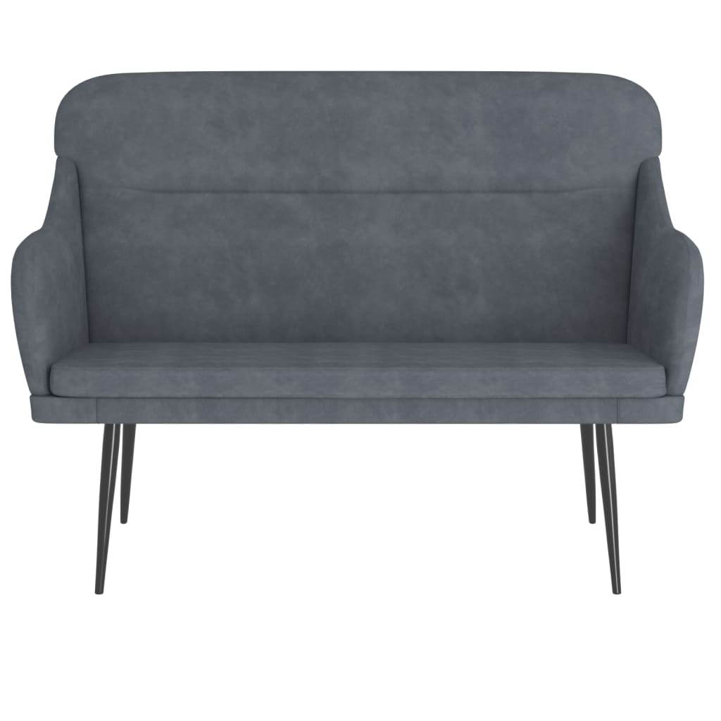 Sitzbank Dunkelgrün 110x76x80 cm Samt