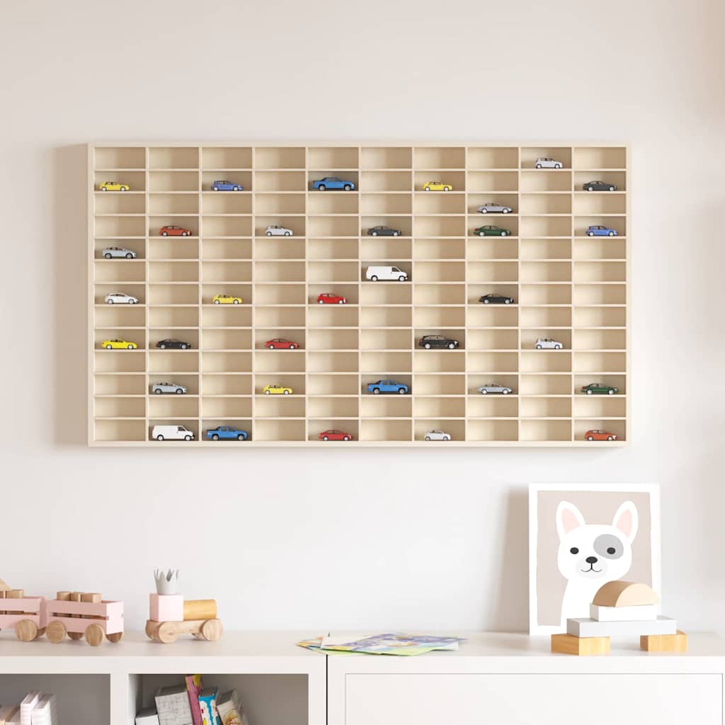 Sammlervitrine aus Holz mit 80 Fächern 80x4,5x40,5cm