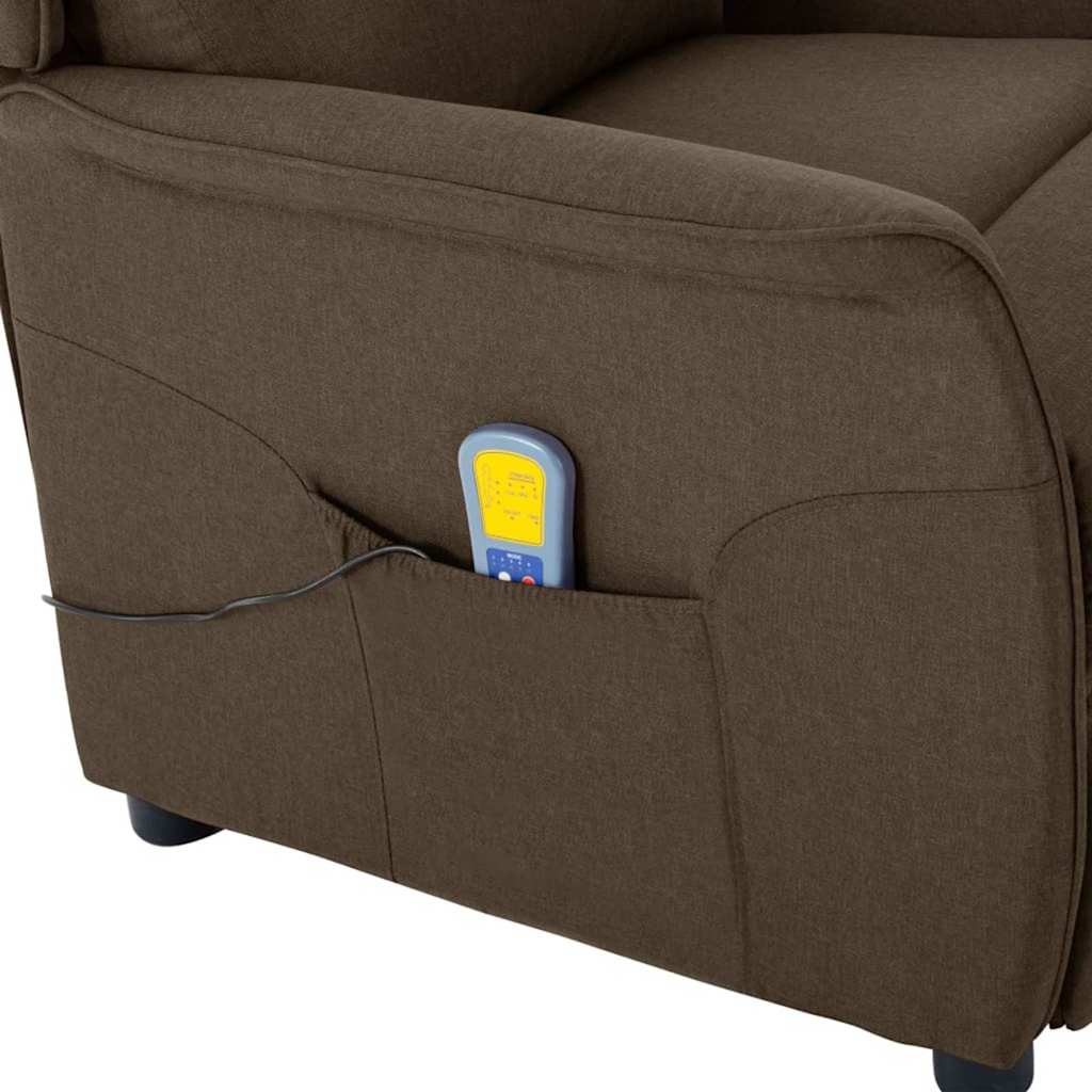 Massagesessel mit Kissen Hellgrau 93,5 x 67,5 x 101,5 cm Stoff