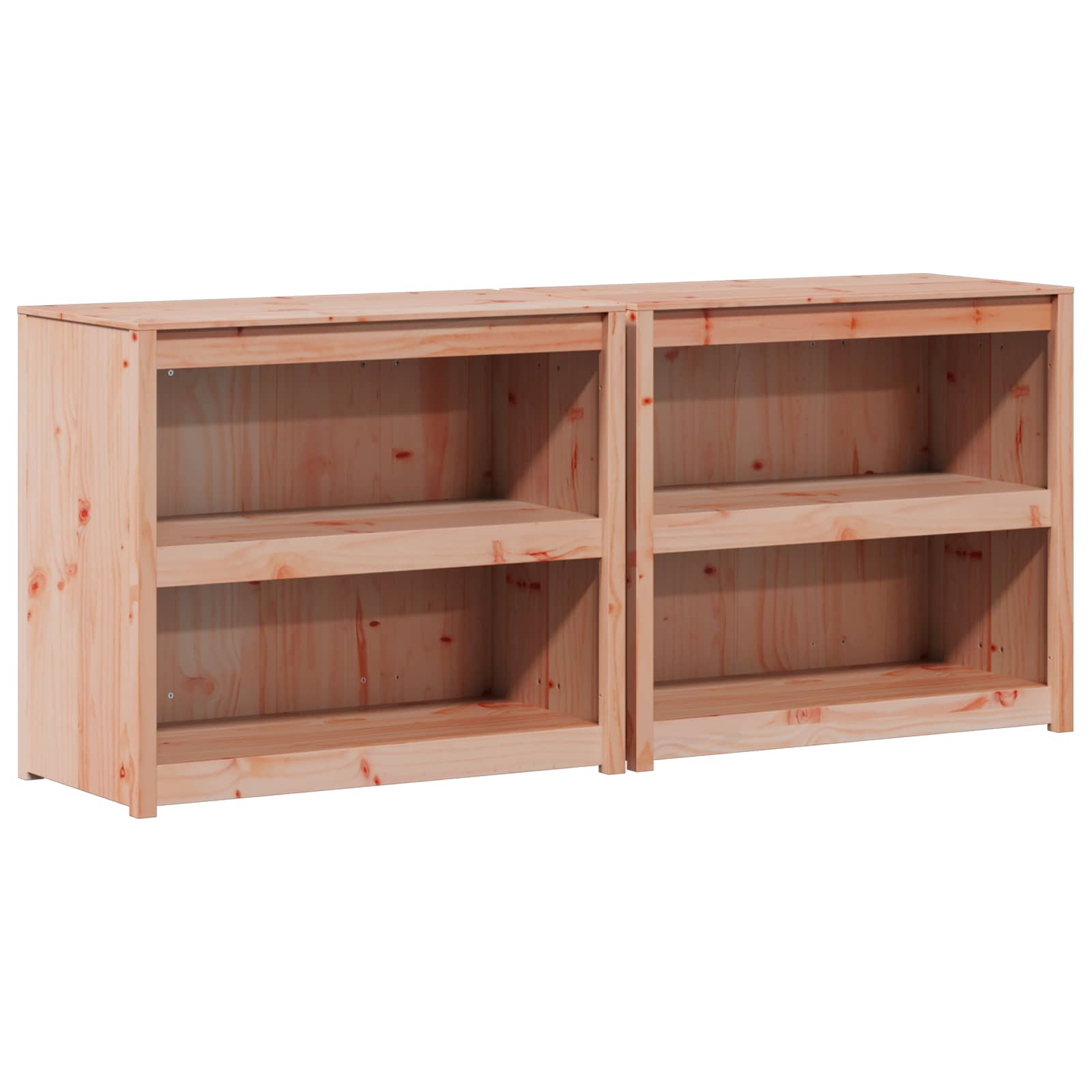 Außenküchenschrank MEPPEL 2 pcs Natürlicher Douglas