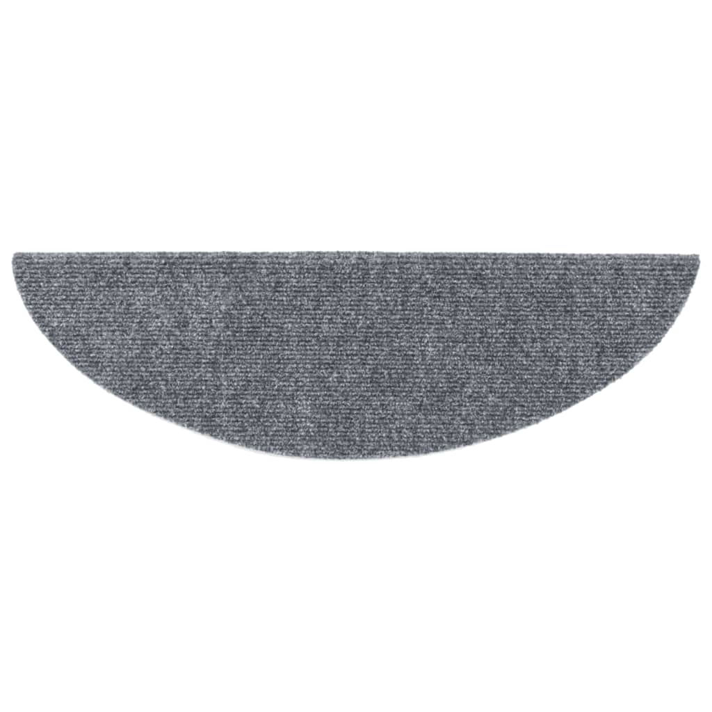 Stufenmatten Selbstklebend 15 Stk. 56x17x3 cm Hellbraun Halbrund