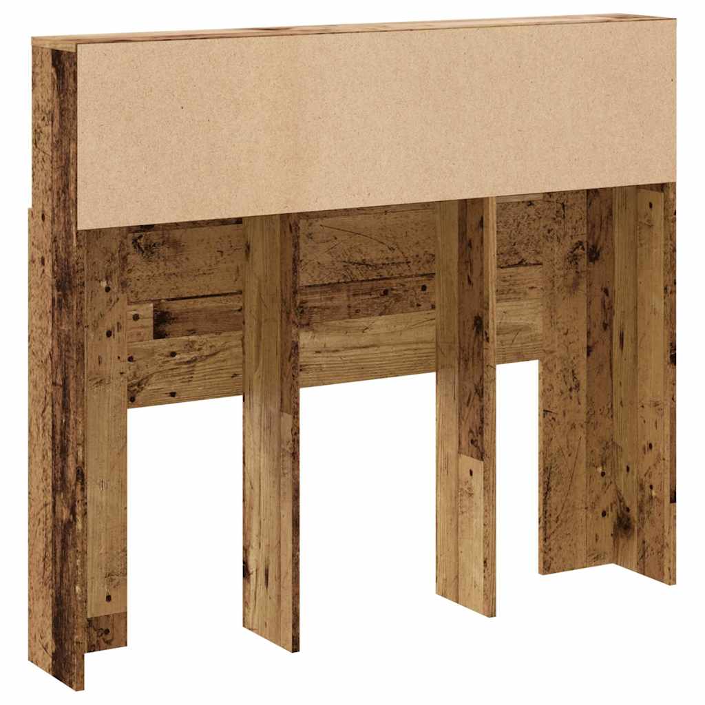 Bett-Kopfteil mit Ablagen Weiß 100x19x103,5 cm