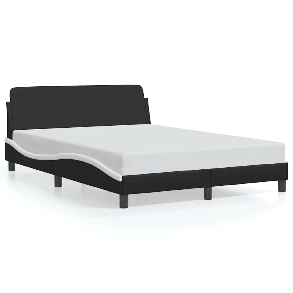 Bettgestell "Dover" Schwarz 80x200 cm Kunstleder