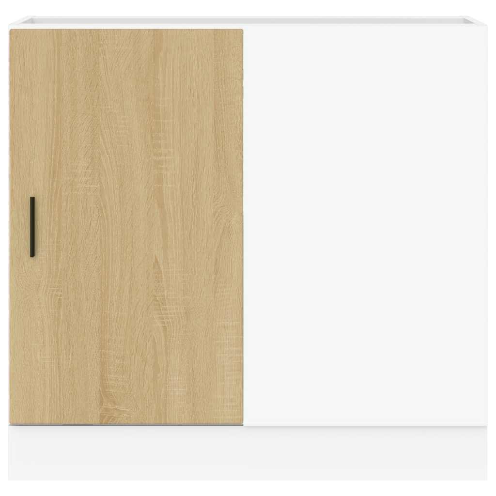 Unterschrank Lyon Weiß 60x46x81,5 cm Holzwerkstoff