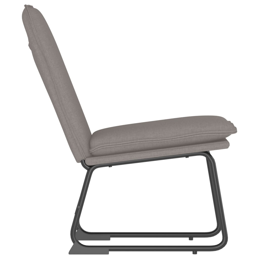 Loungesessel Hellgrau 52x75x76 cm Stoff