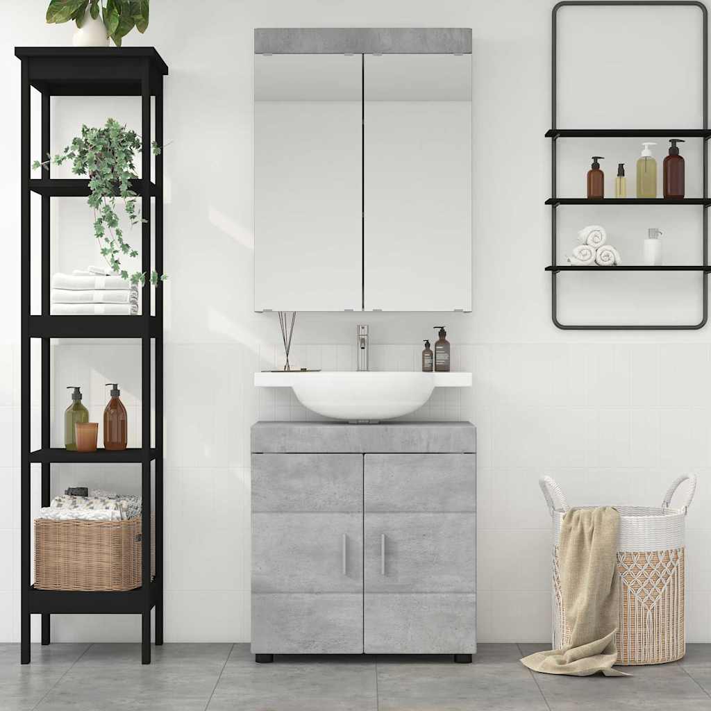 Badezimmermöbel-Set TULUM 2 pcs Weiß 60 x 34 x 63 cm