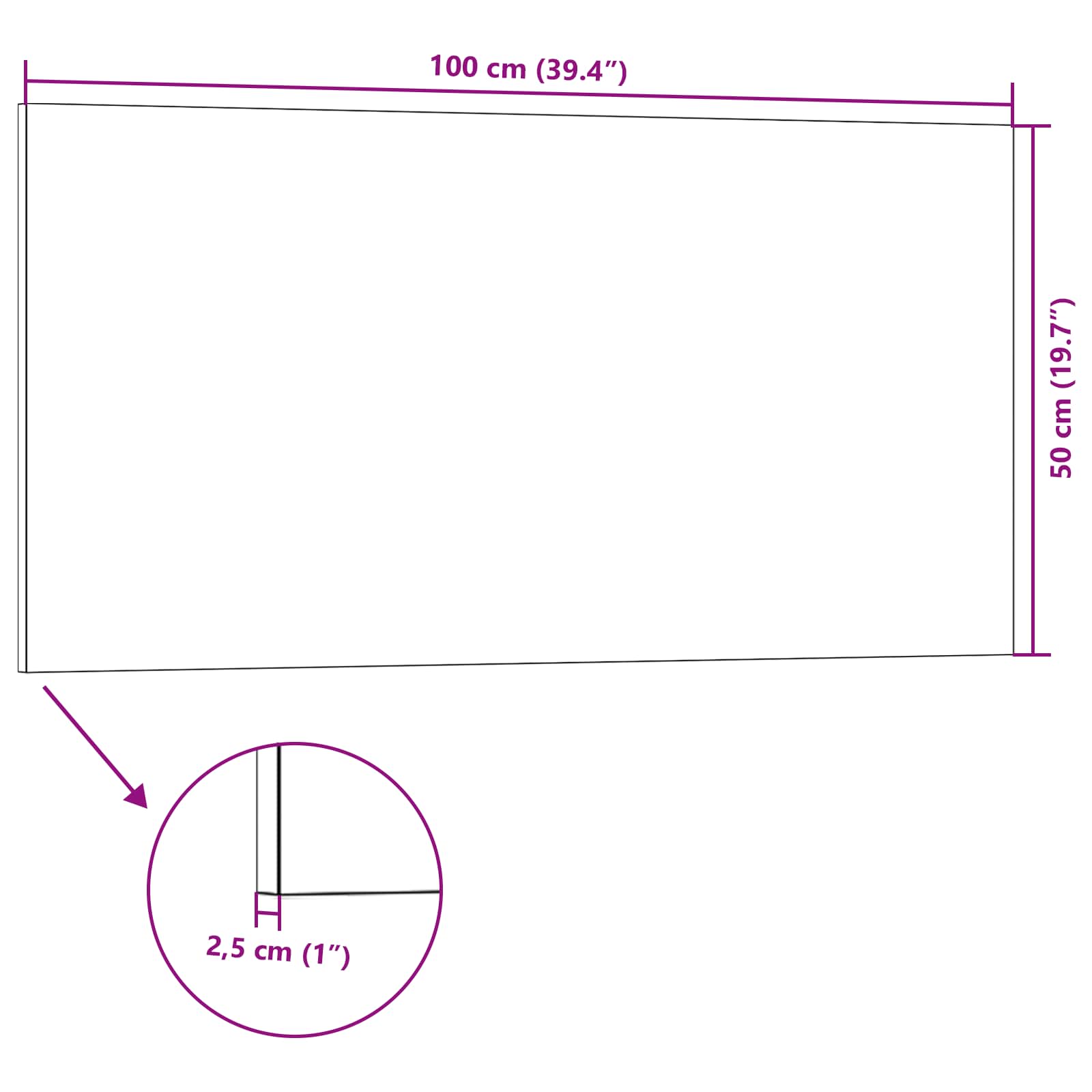 Wandpaneele 5 pcs Braun 100 x 50 cm EPS-Schaum