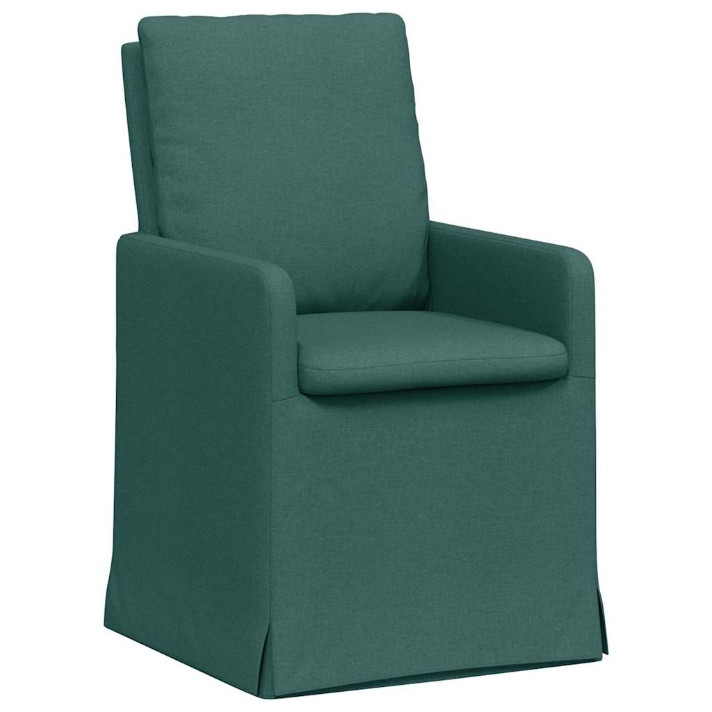 Esszimmerstühle 2 pcs Hellgrau 57 x 67 x 98 cm Stoff