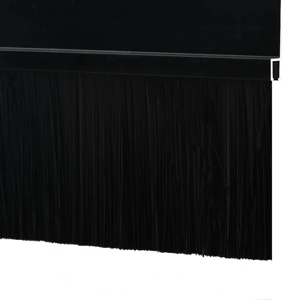 Selbstklebende Türbürstendichtungen 2 pcs Braun 100 cm