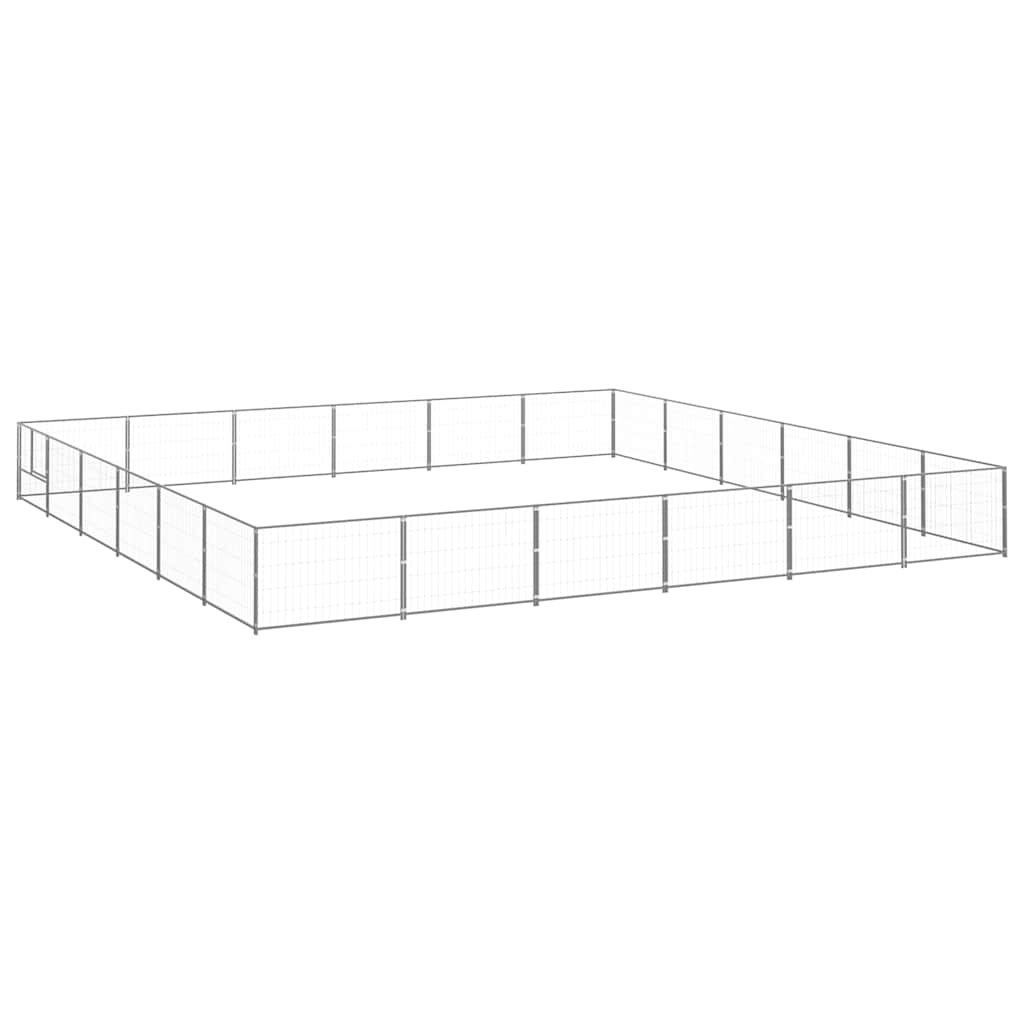 Hundezwinger Schwarz 4 m² Stahl