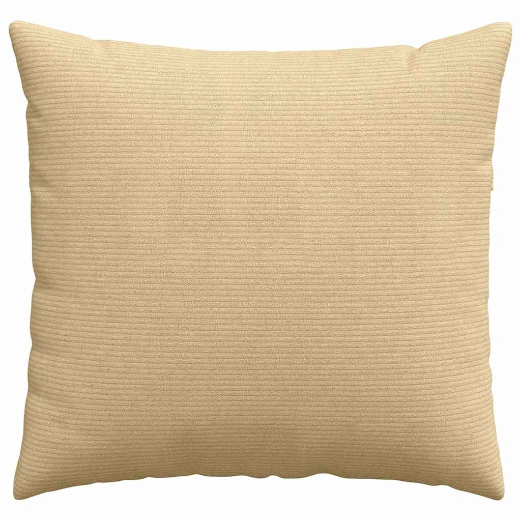 Sofakissen 2 Stück Hellgrau 50 x 30 cm Cordstoff