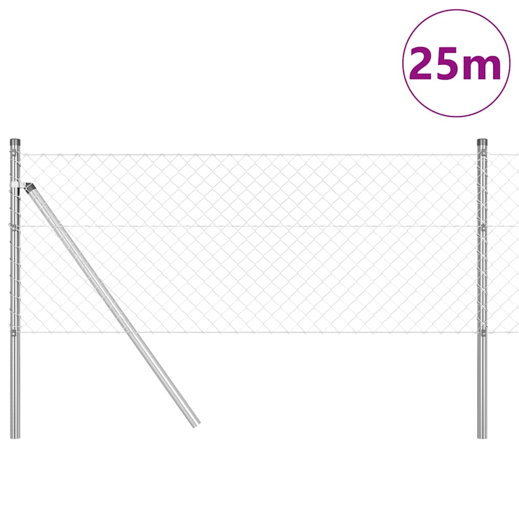 Outdoor Kettenglied-Zaun Erdfixierung 10 x 0,4 m Grün Netz