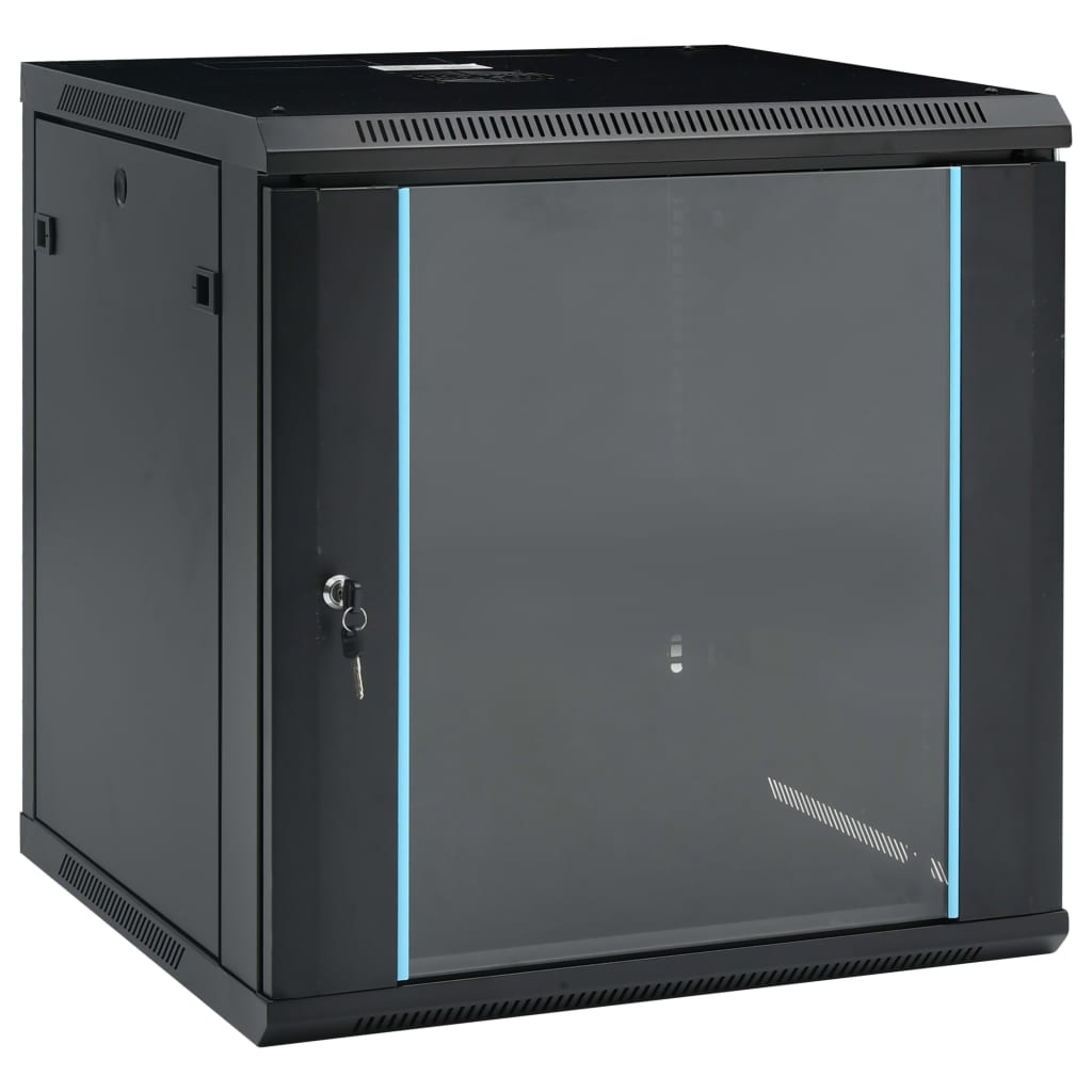 Netzwerkschrank mit Speicher Grau 60 x 45 x 28 cm Stahl