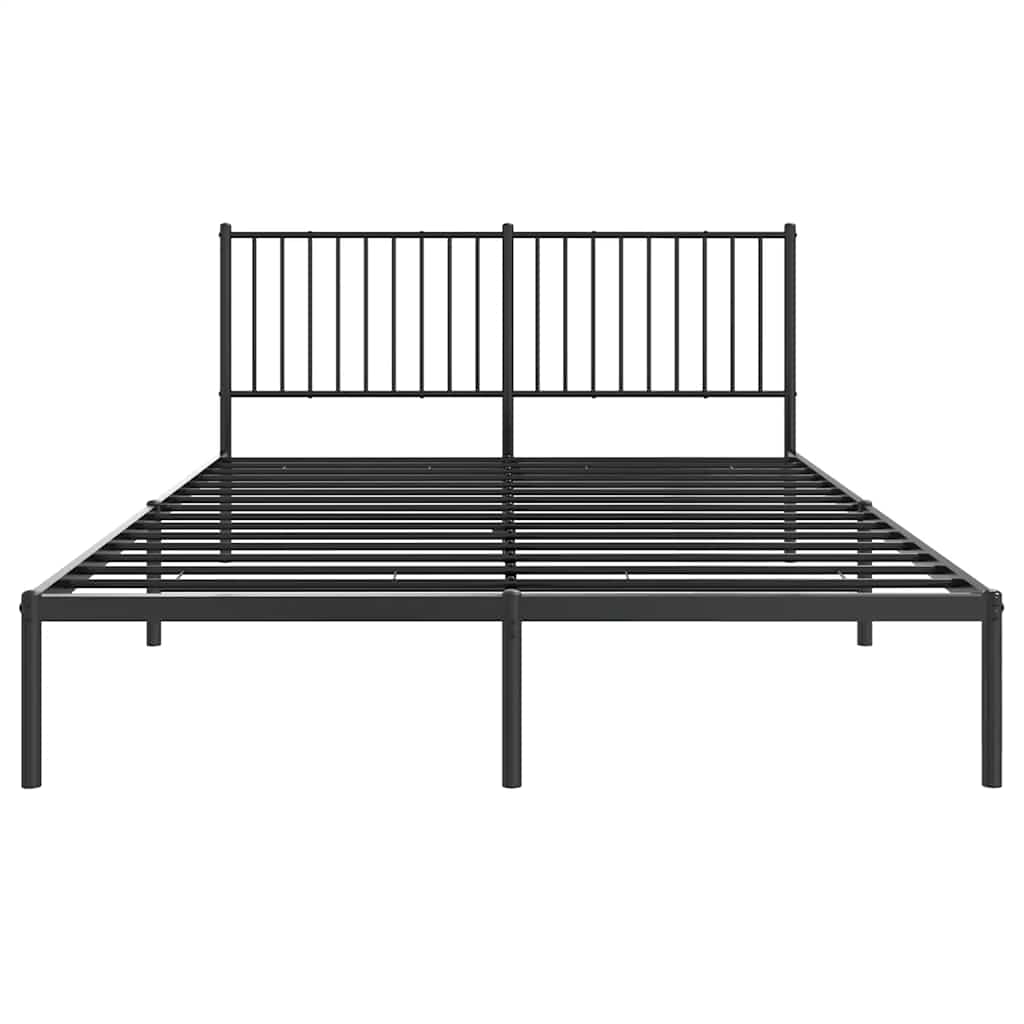 Bettgestell Metall Schwarz 75x190 cm
