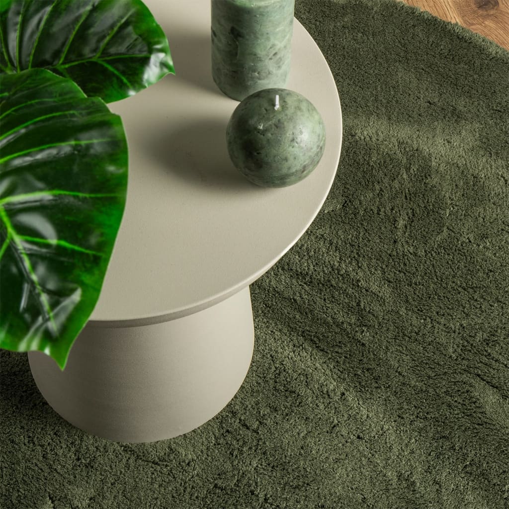 Teppich HUARTE Kurzflor Weich und Waschbar Anthrazit 60x110 cm