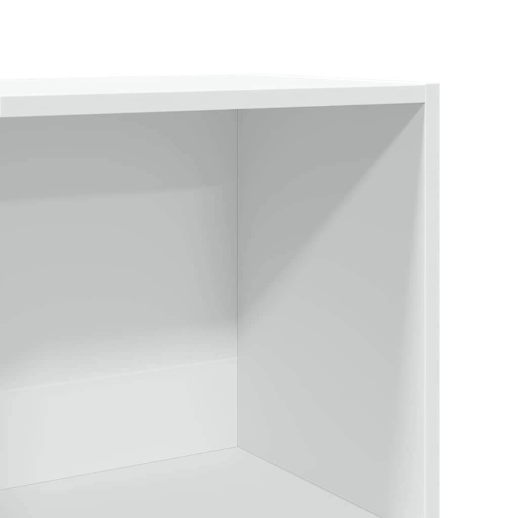 Bücherregal Weiß 80x30x189 cm Holzwerkstoff