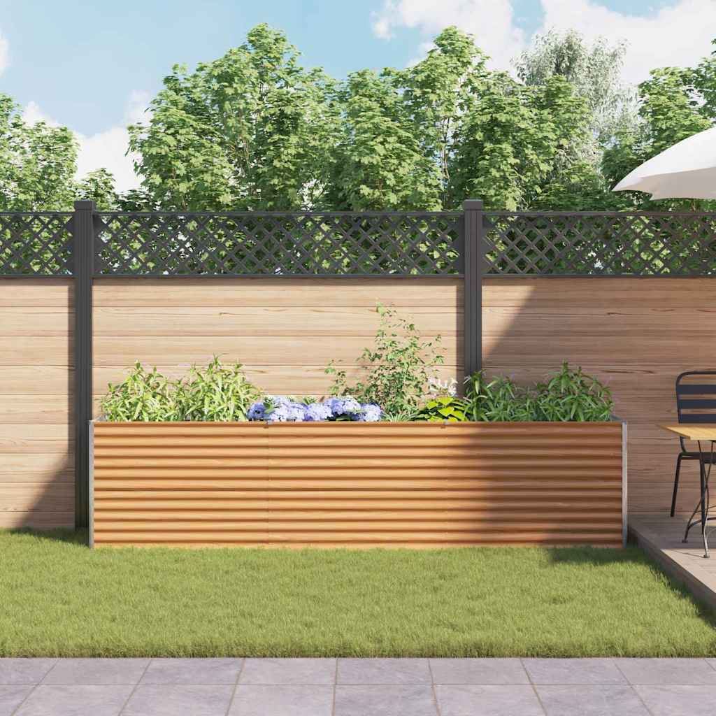 Garten-Hochbeet 100 x 50 x 36 cm Cortenstahl