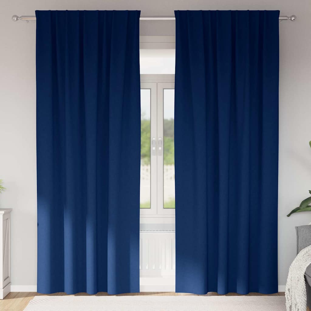 Verdunkelungs-Vorhänge mit Ringen 2 pcs Beige 140 x 140 cm