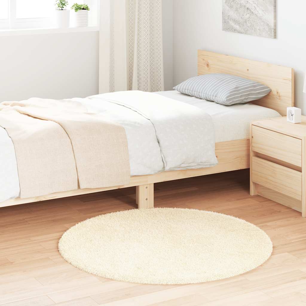 Teppich Shaggy Hochflor NAVARRA Beige 60x100 cm Polyester