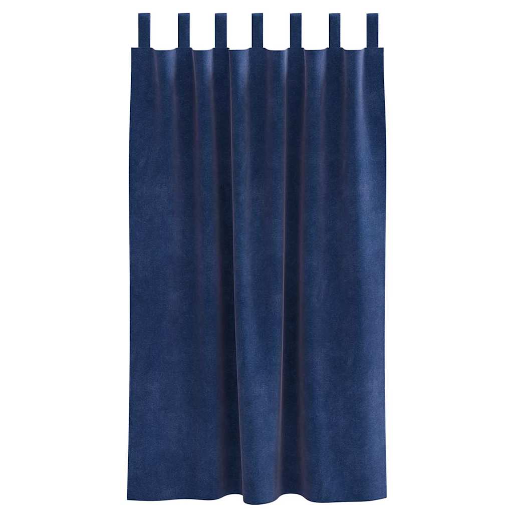 Verdunkelungsvorhänge 2 pcs Schwarz 140 x 140 cm Samt