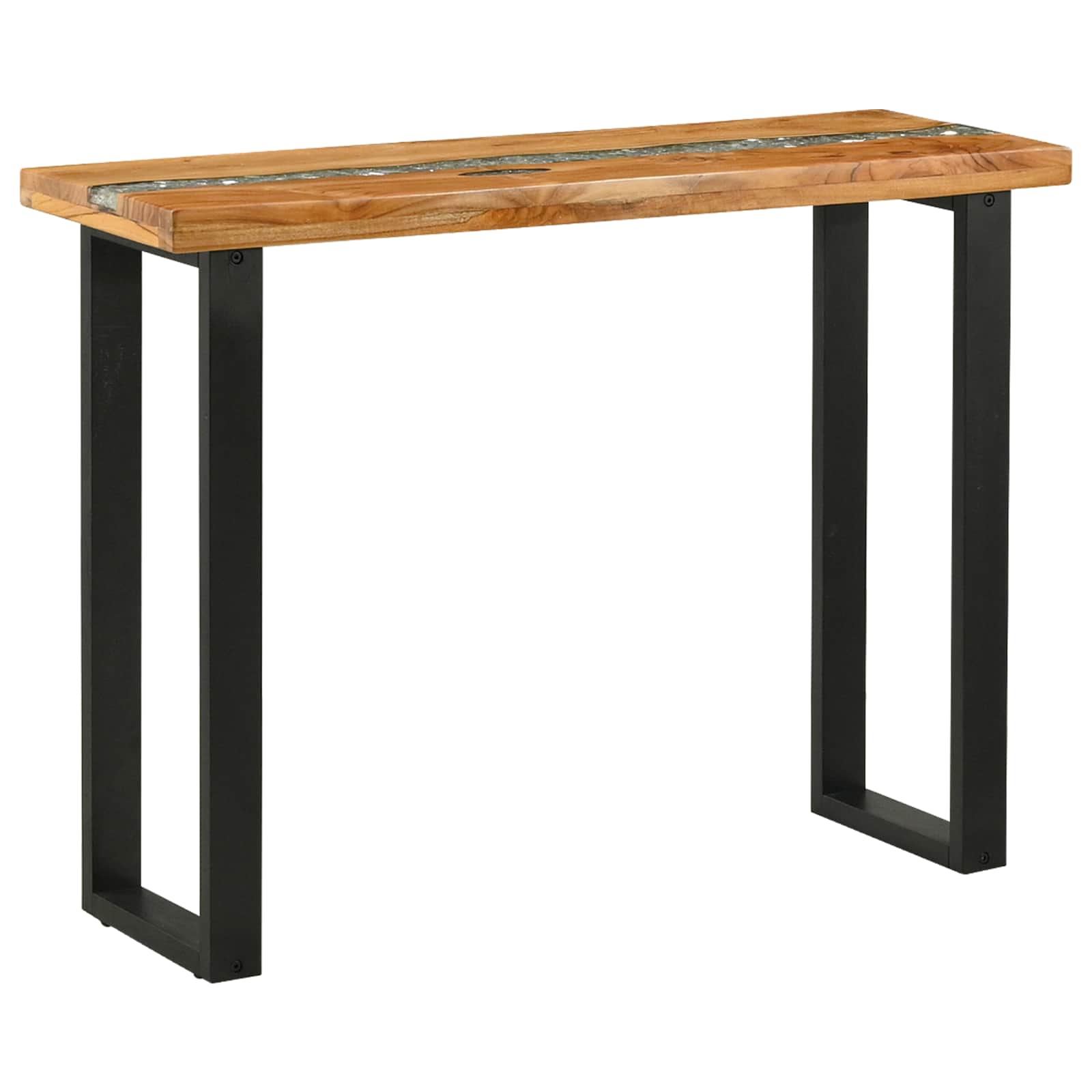 Konsolentisch Braun 100 x 35 x 75 cm Massives Teakholz