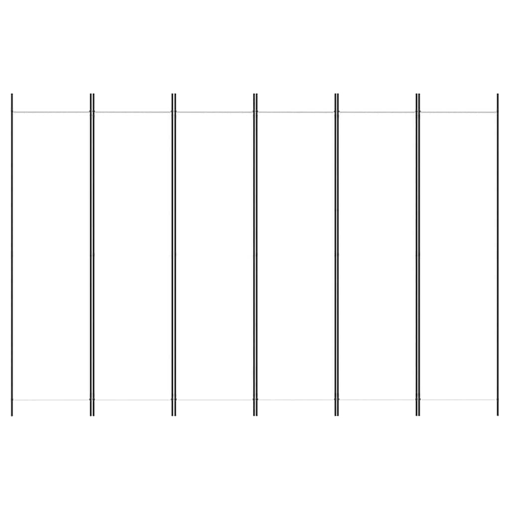 3-tlg. Paravent Schwarz 150x200 cm Stoff