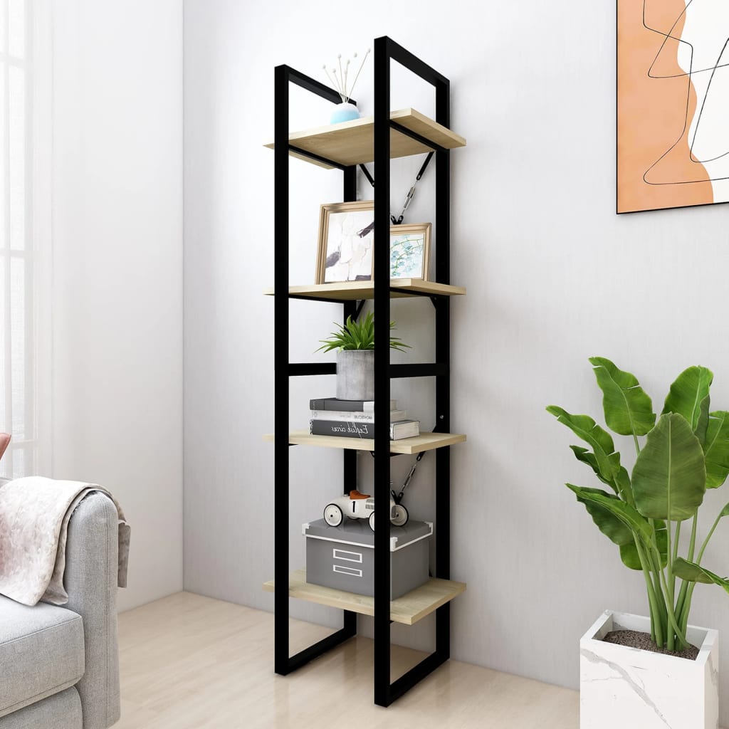 Bücherregal 2 Fächer Weiß 40x30x70 cm Holzwerkstoff