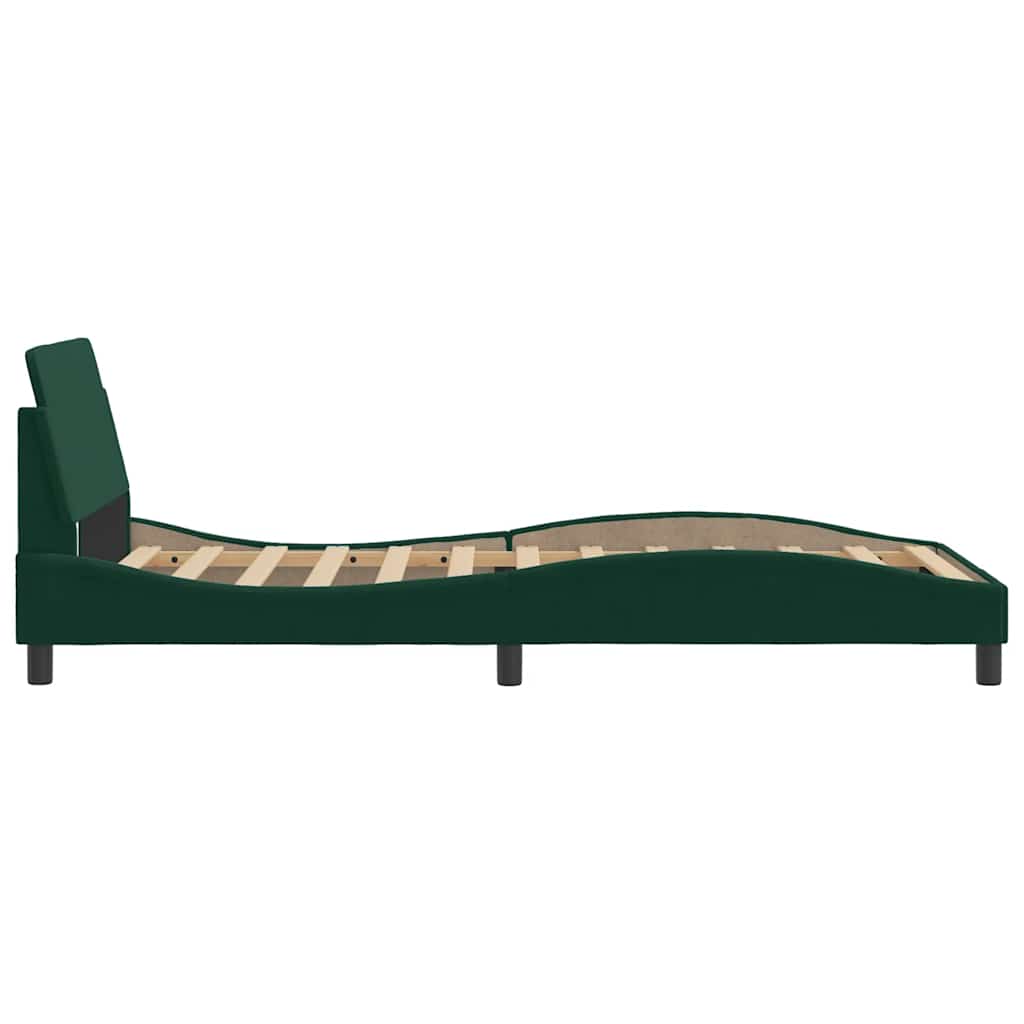 Bettgestell "Dover" Hellgrau 80x200 cm Samt