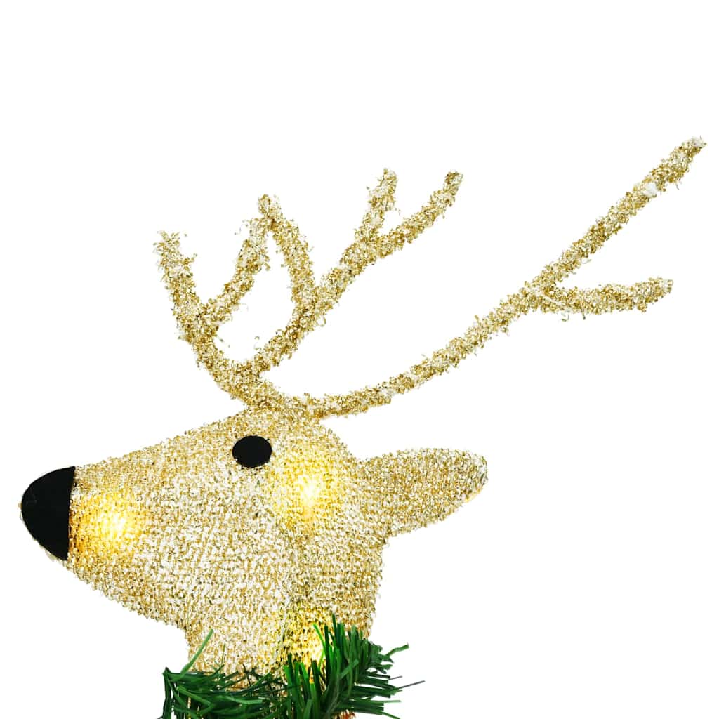 LED Rentiere 5 pcs Gold Stoff