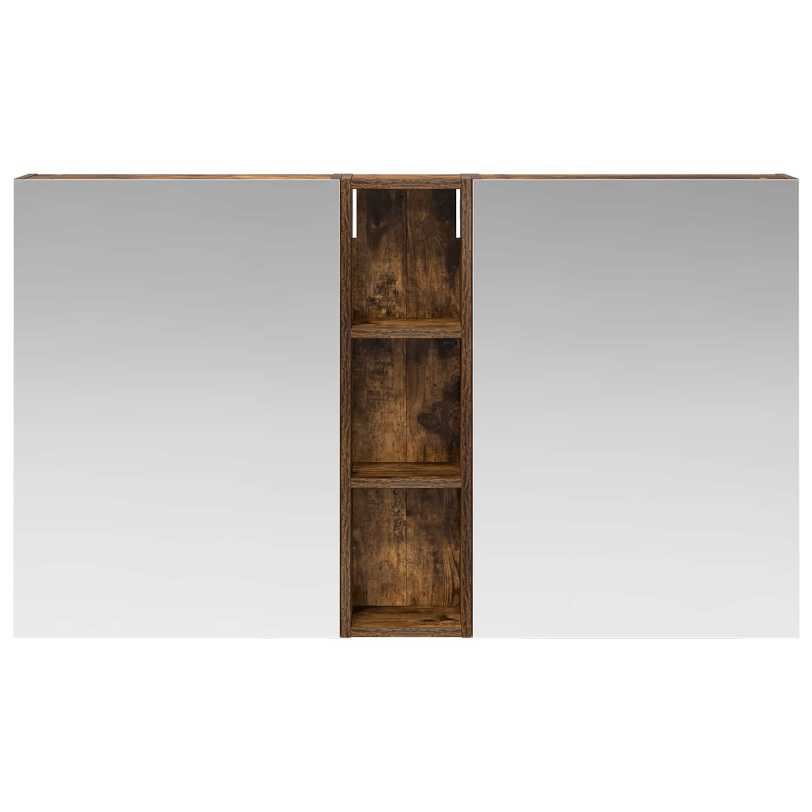 Badezimmerschrank-Set 3 pcs 80 x 10,5 x 50 cm Holzwerkstoff