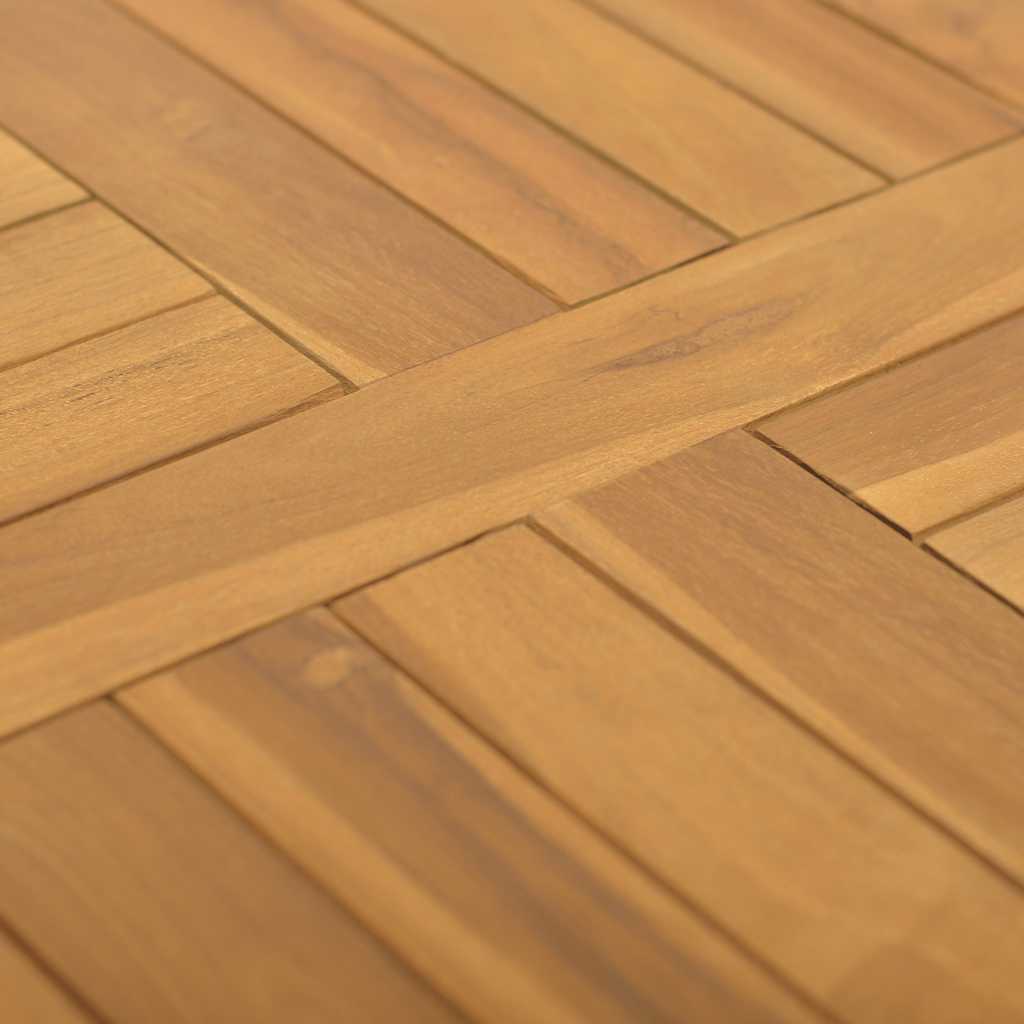 Tischplatte Massivholz Teak Rund 2,5 cm 40 cm
