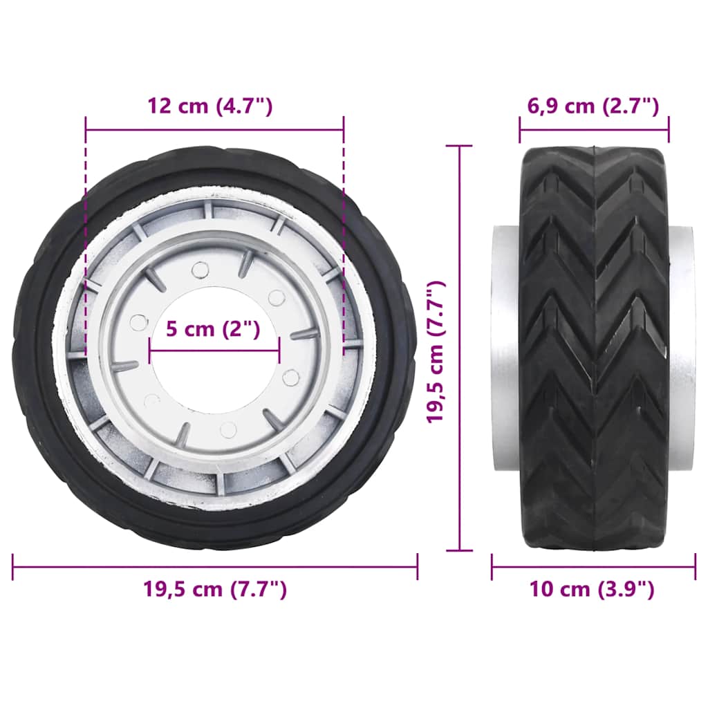 Stützrad Motorisiert Aluminium 12V 350W