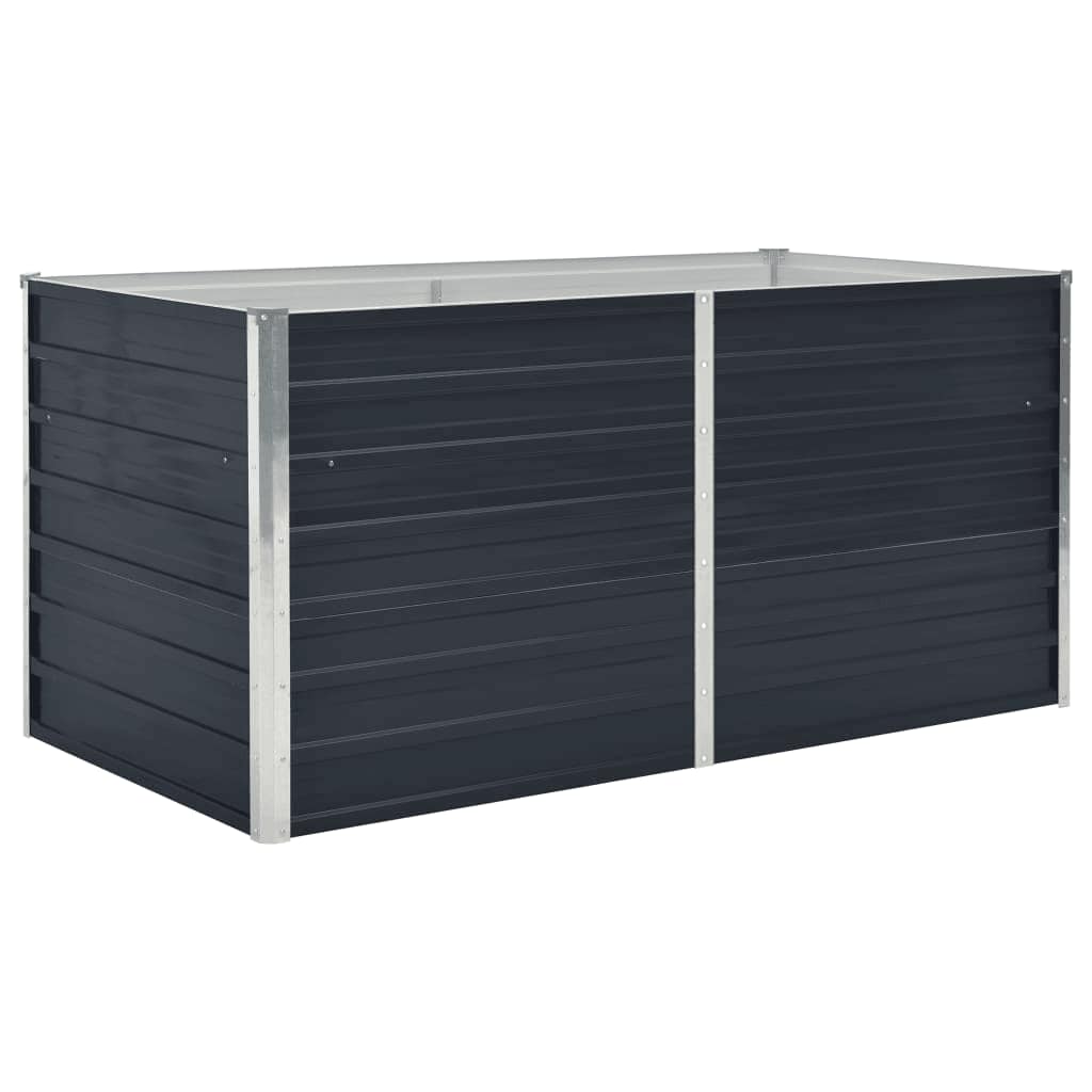 Hochbeet Anthrazit 160 x 80 x 77 cm Verzinkter Stahl