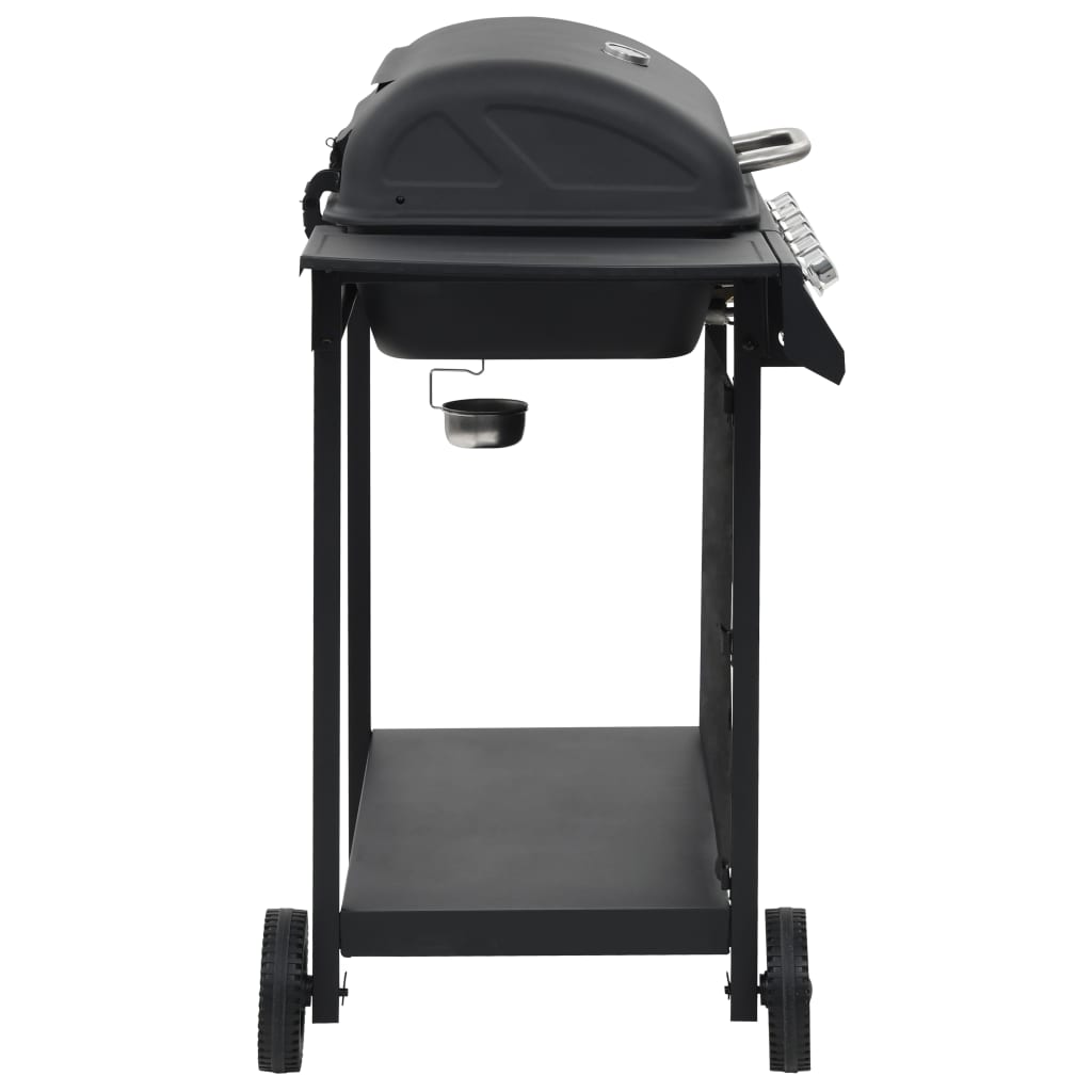 Gasgrill mit 6 Flammen Edelstahl Silbern