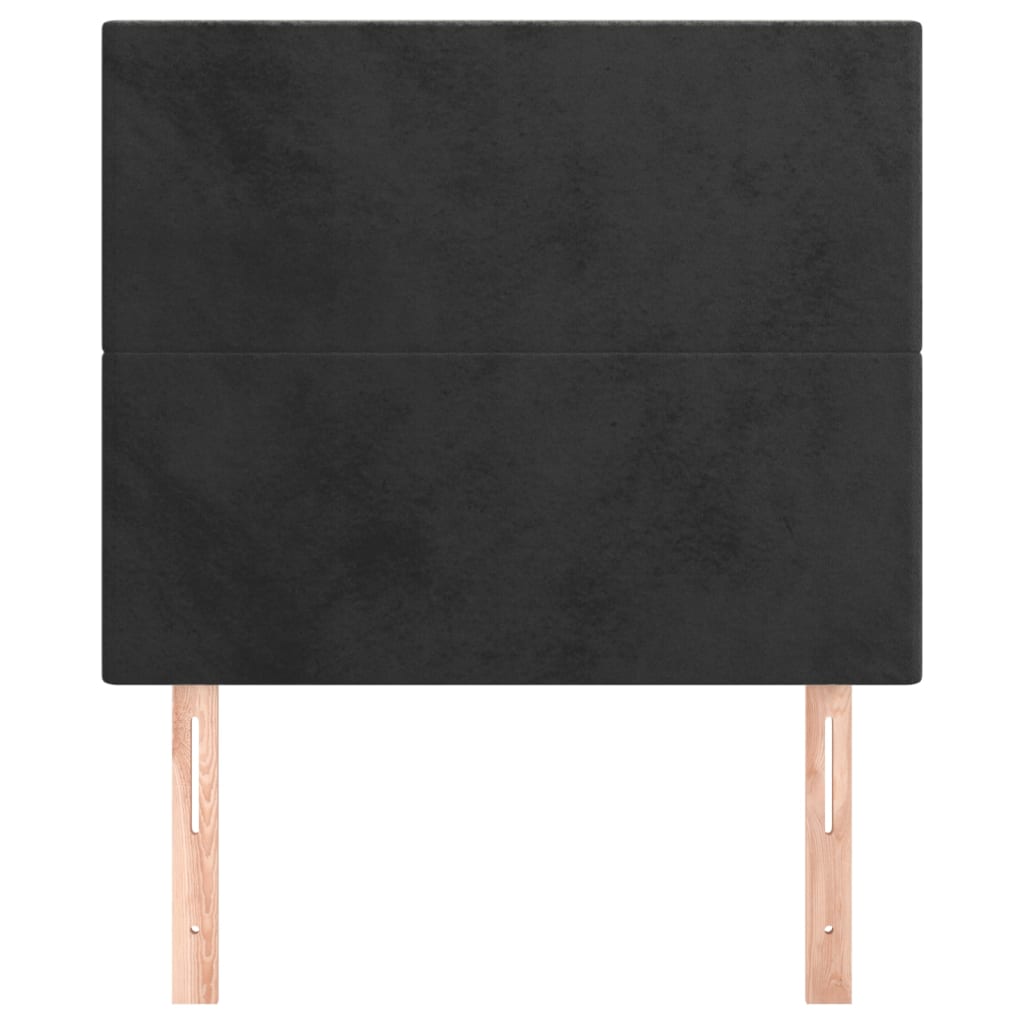 Kopfteil Hellgrau 80x5x118/128 cm Samt