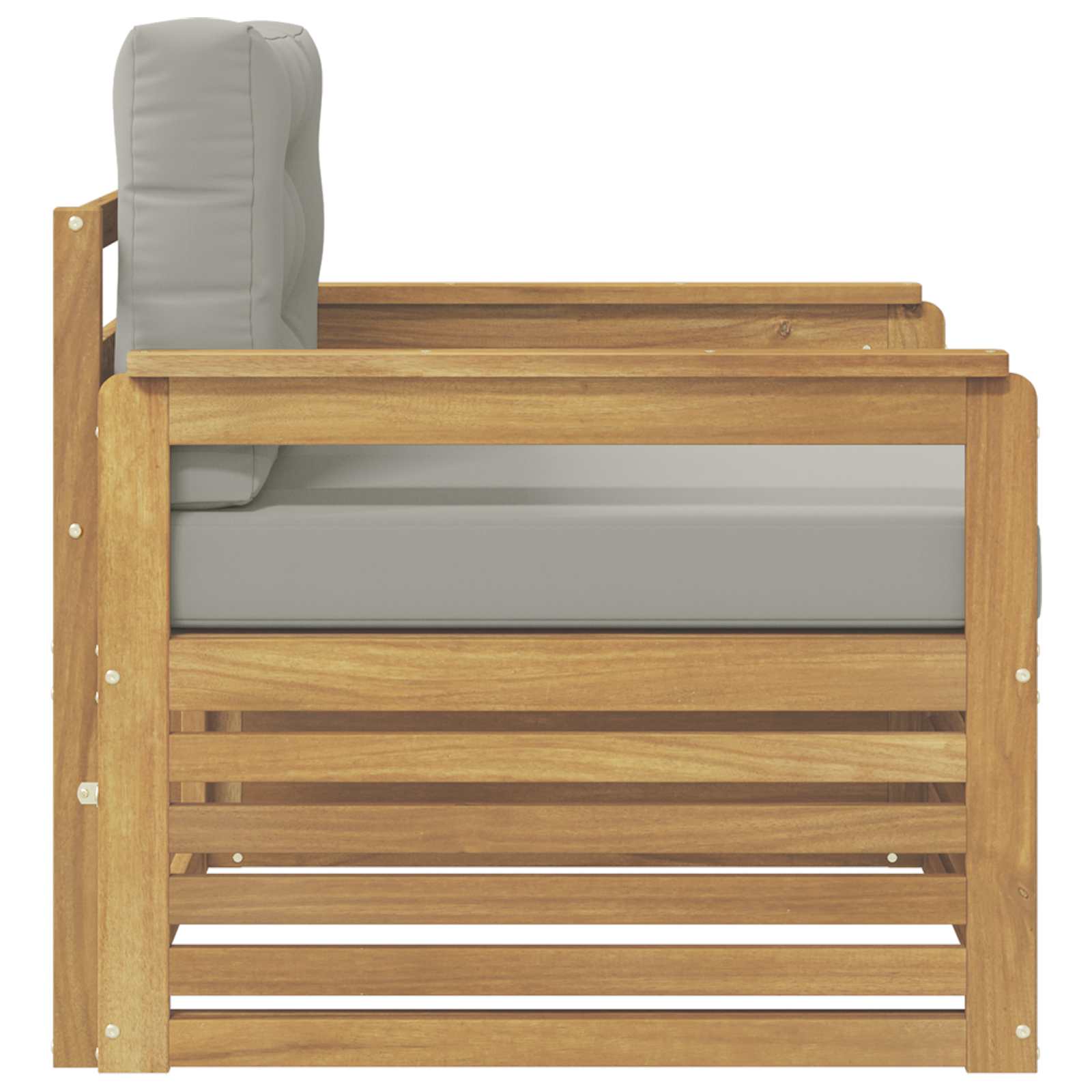 2 Stück Outdoor-Sofa Natur