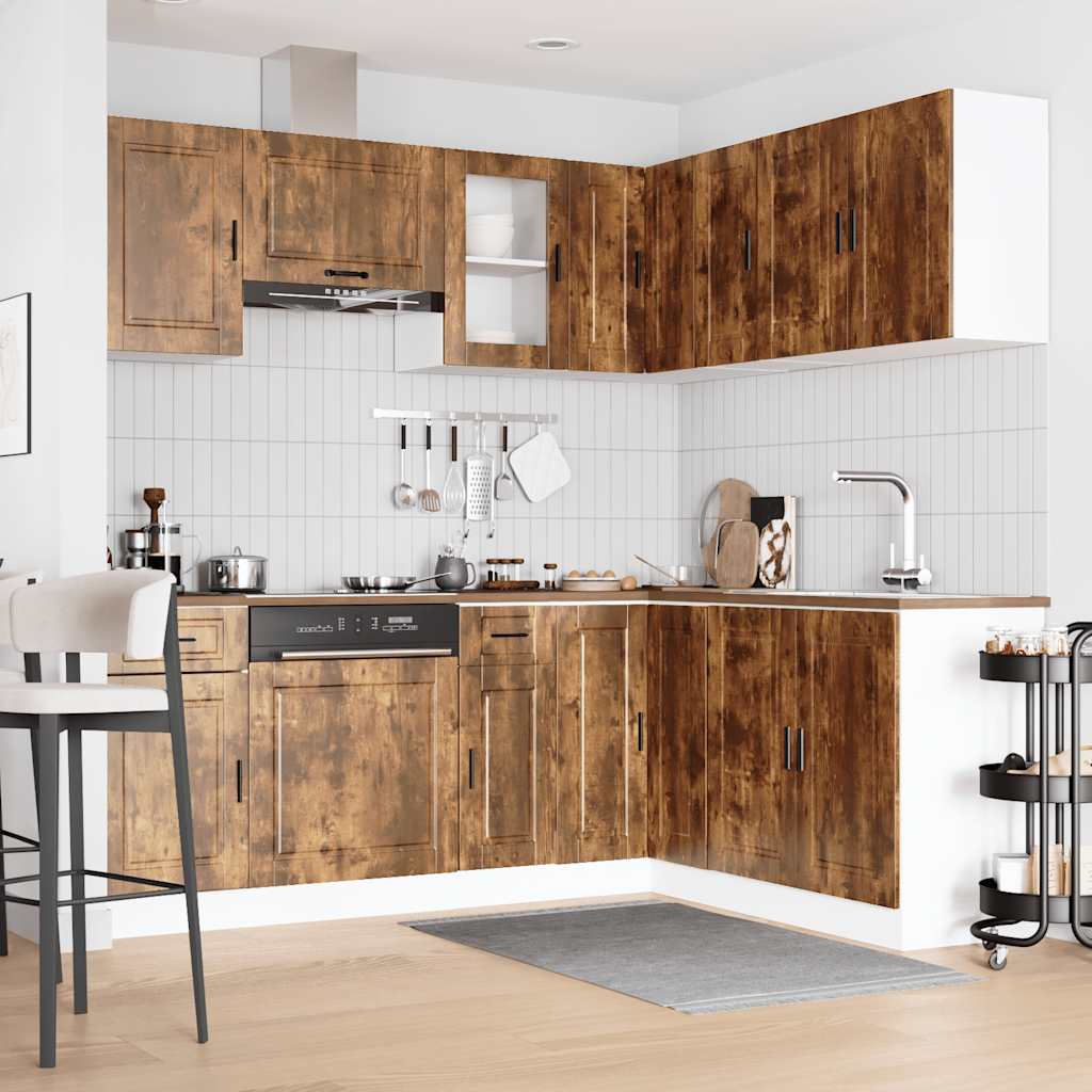 11-tlg. Küchenschrank-Set Porto Weiß Holzwerkstoff