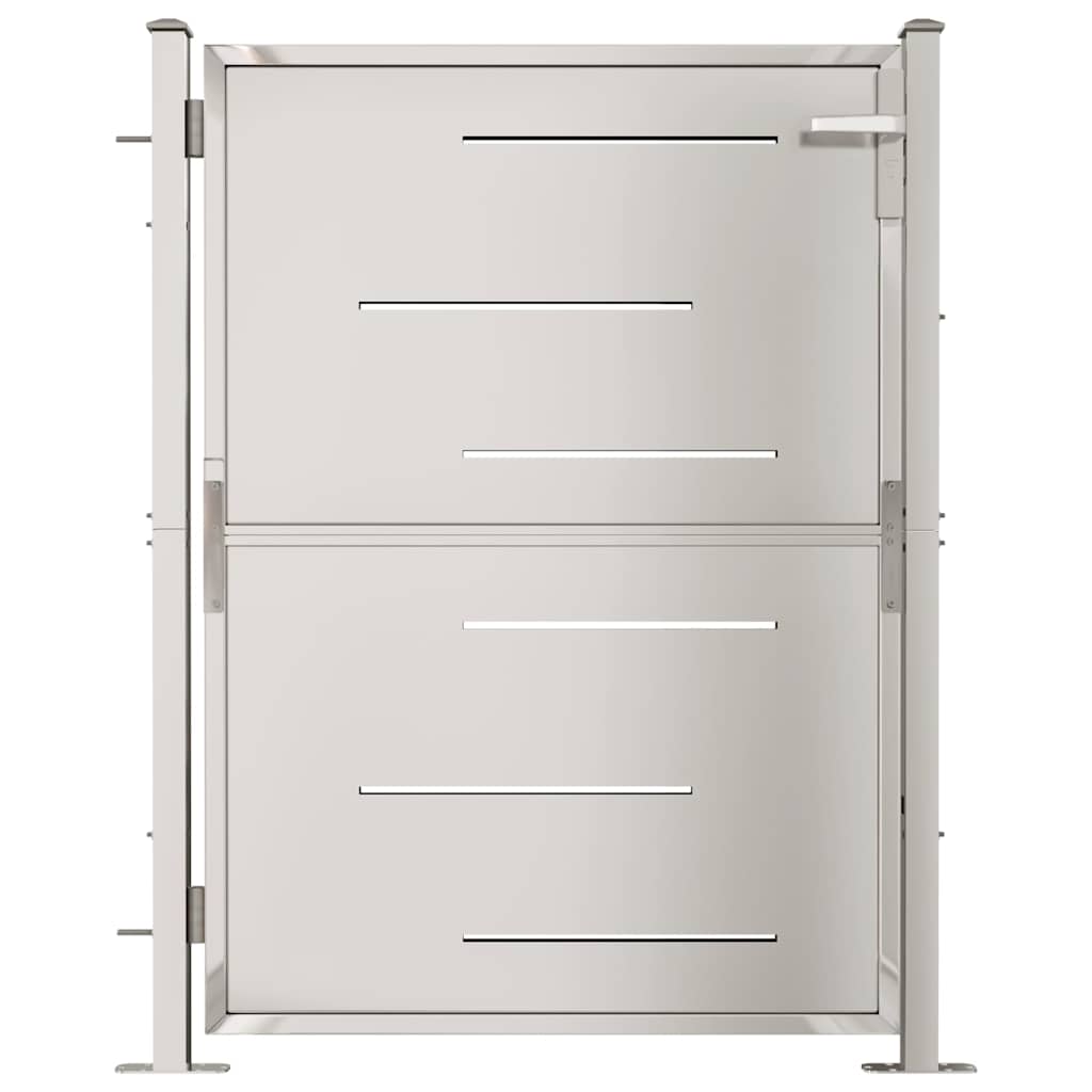 Gartentor 100 x 95 cm Edelstahl