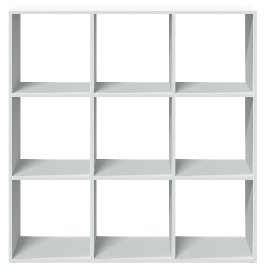 Bücherregal Weiß 137,5x29x137,5 cm Holzwerkstoff