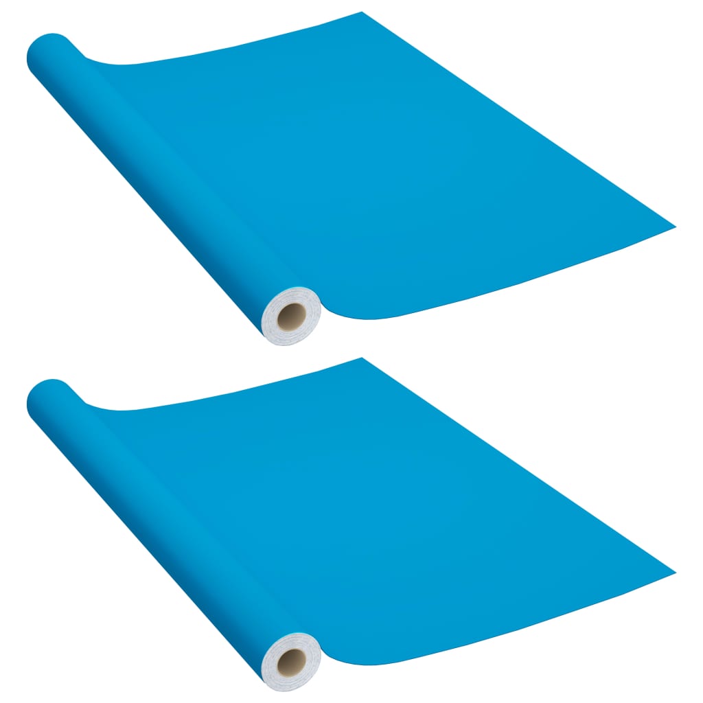 Möbelfolien Selbstklebend 2 Stk. Weiß 500x90 cm PVC