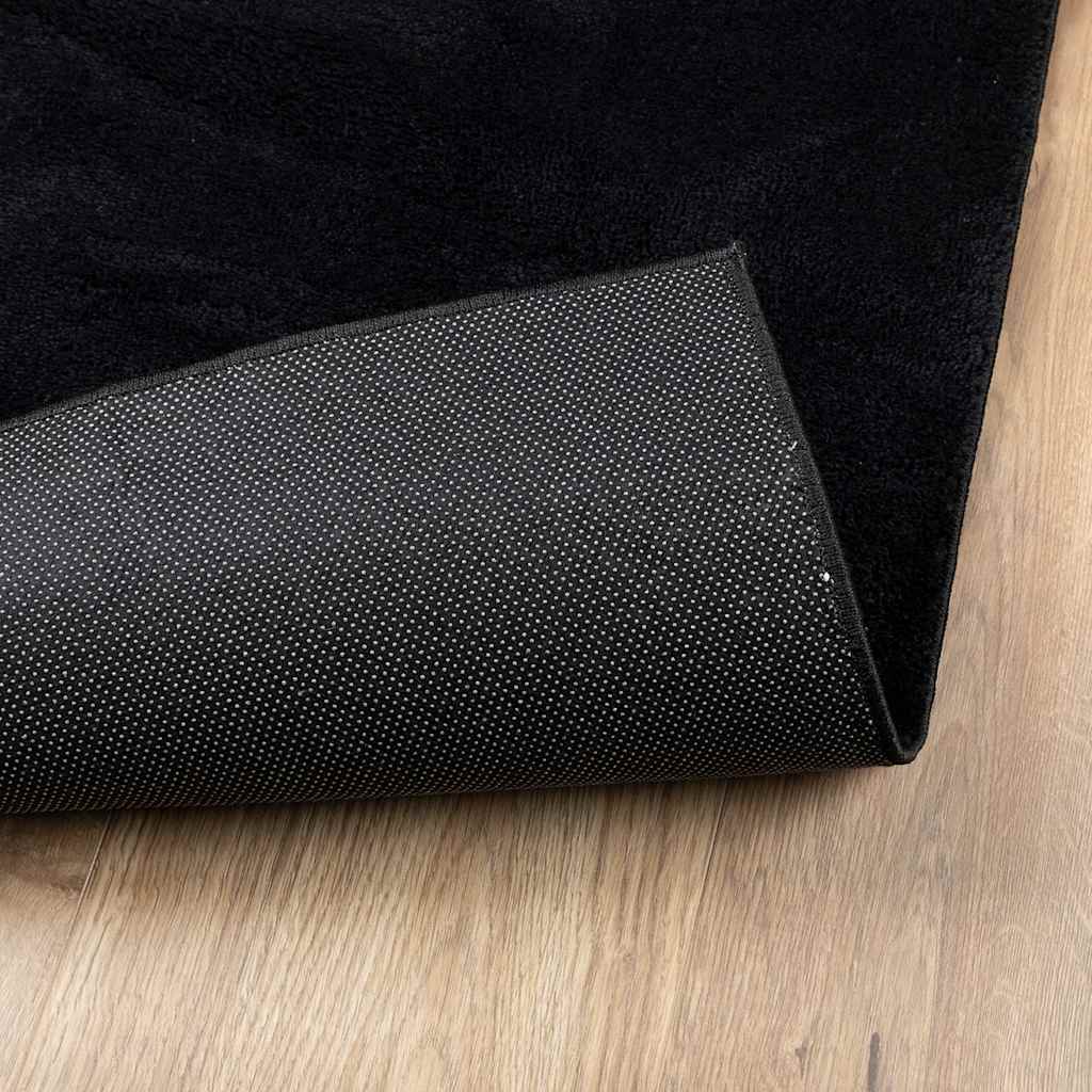 Teppich OVIEDO Kurzflor Anthrazit 120x120 cm