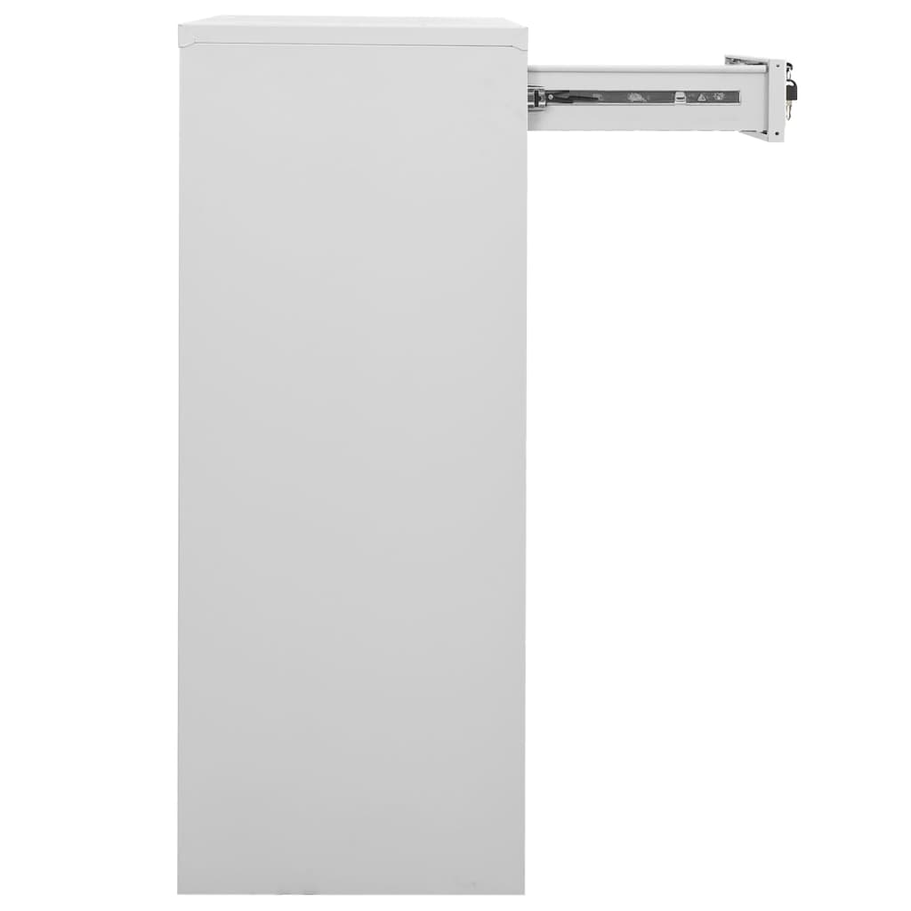 Büroschrank mit Pflanzkasten Anthrazit 90x40x125 cm Stahl