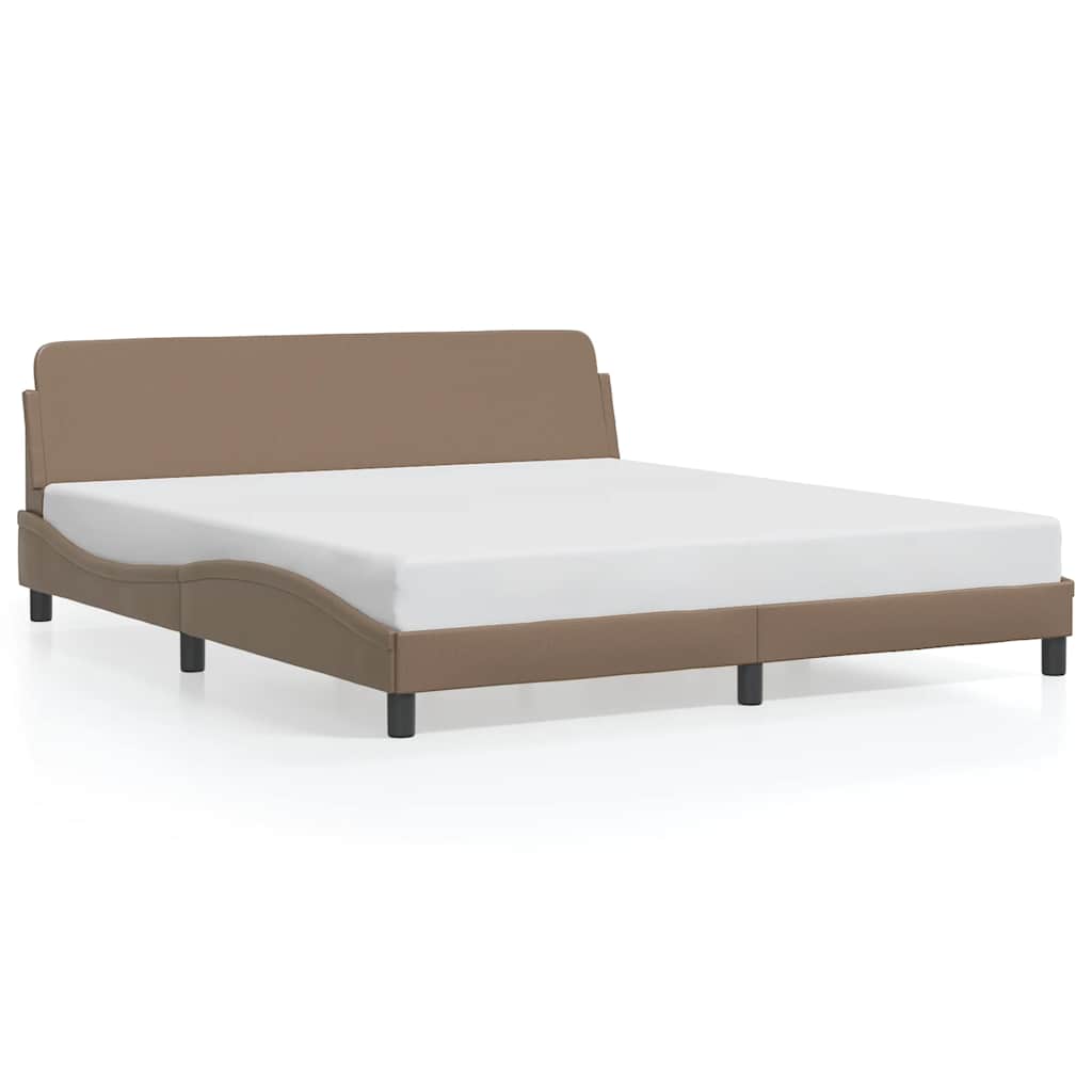Bettgestell "Dover" Schwarz 80x200 cm Kunstleder