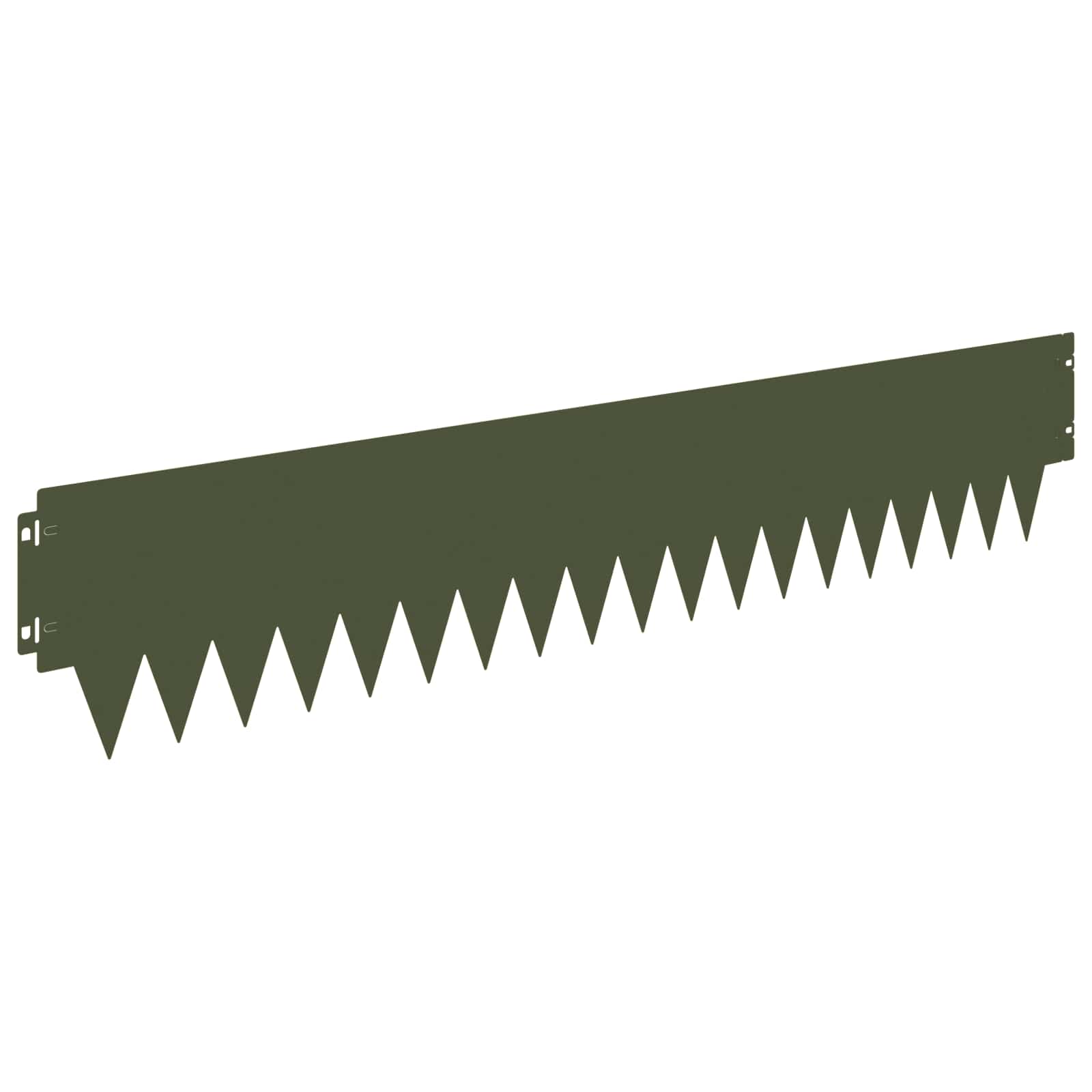 Raseneinfassung 10 pcs Länge Höhe 103 x 15 cm Stahl Schwarz