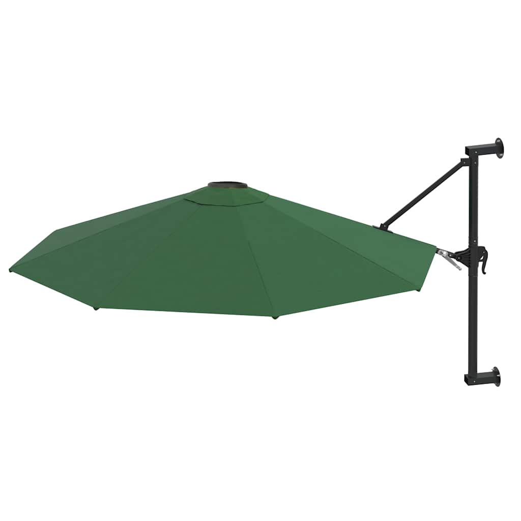 Sonnenschirm zur Wandmontage mit Metall-Mast 300 cm Sandweiß