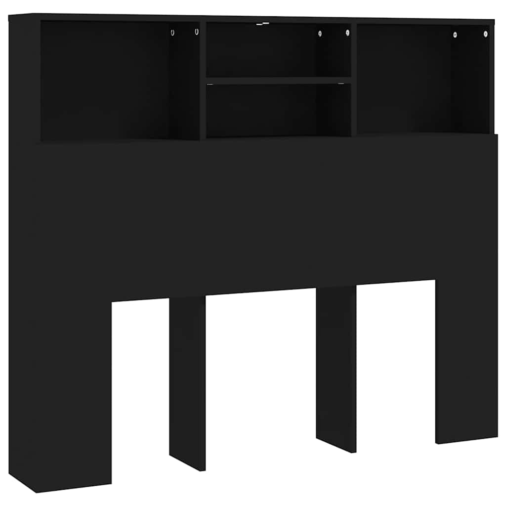 Bett-Kopfteil mit Ablagen Weiß 100x19x103,5 cm