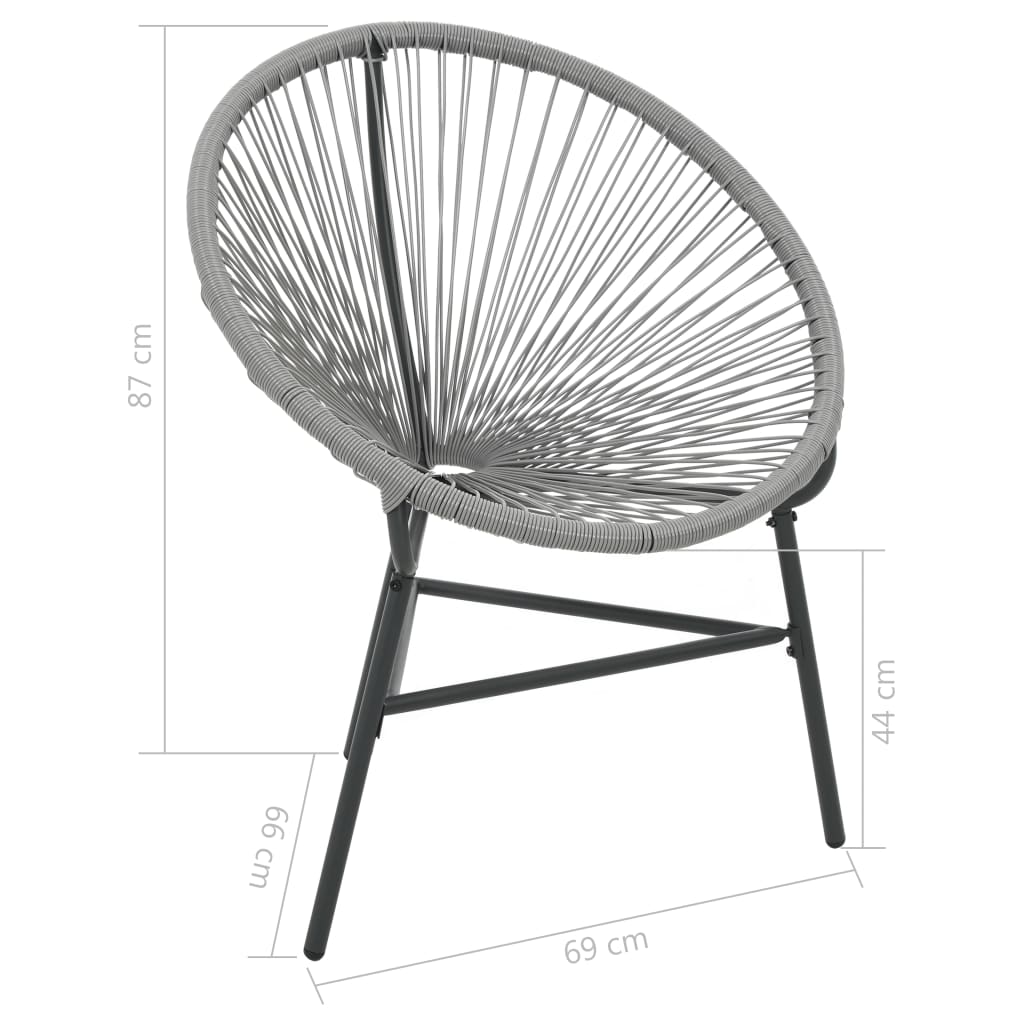 Acapulco-Gartenstuhl Poly Rattan Grün